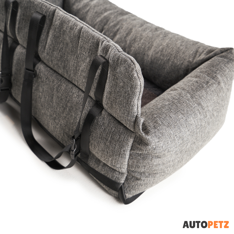 Koala Grey Travel Couch [Double Seat] - AUTOPETZ